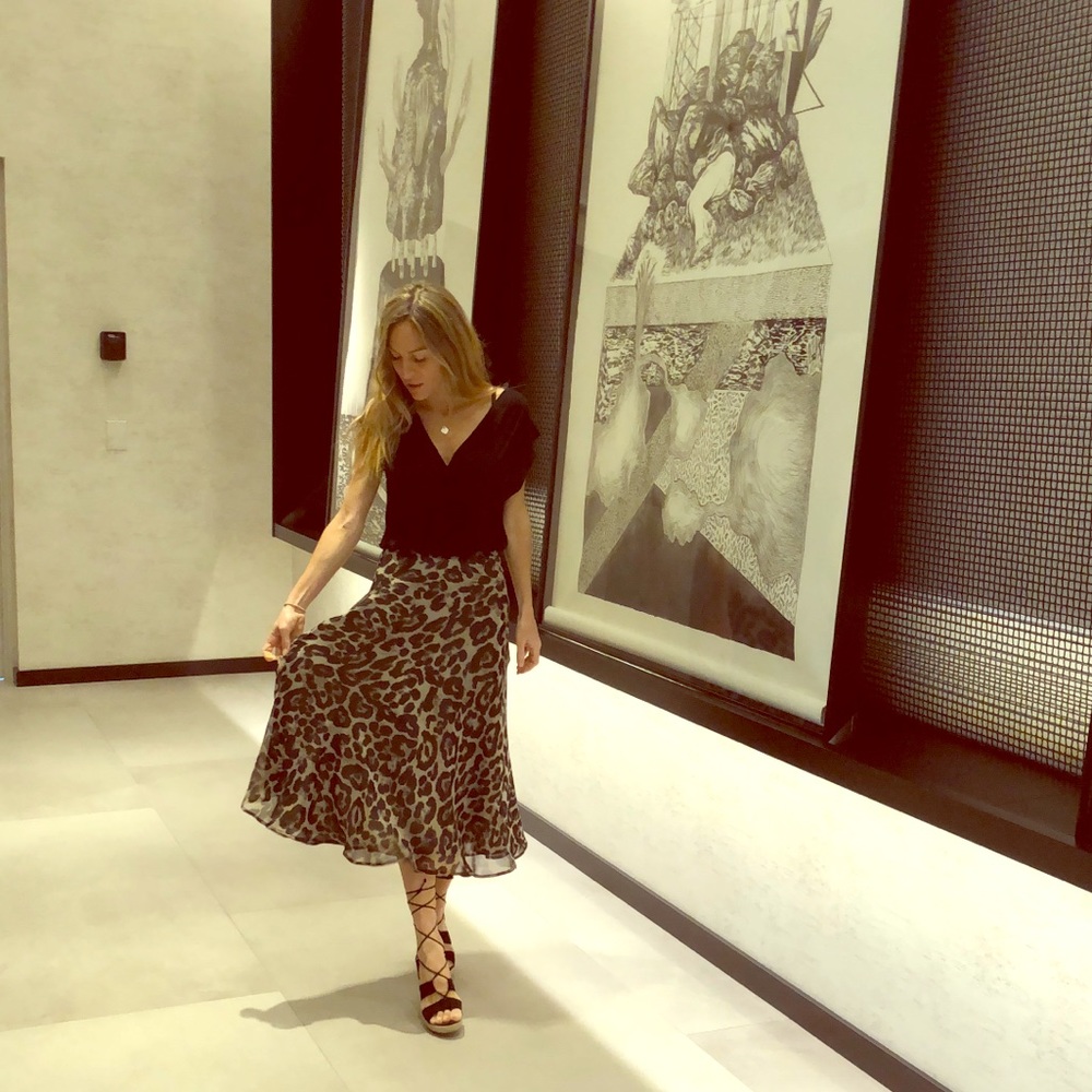 Animal Print Skirt